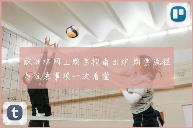 欧洲杯网上购票指南出炉 购票流程与注意事项一次看懂
